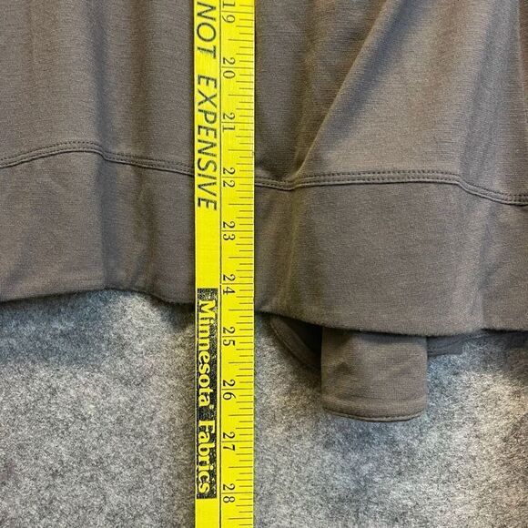 SURVIVAL Cardigan Women's Medium Gray Open Front Lightweight Long Sleeve Drape - Picture 8 of 12